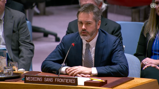 Chris Lockyear briefs the UN Security Council